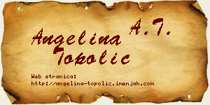 Angelina Topolić vizit kartica